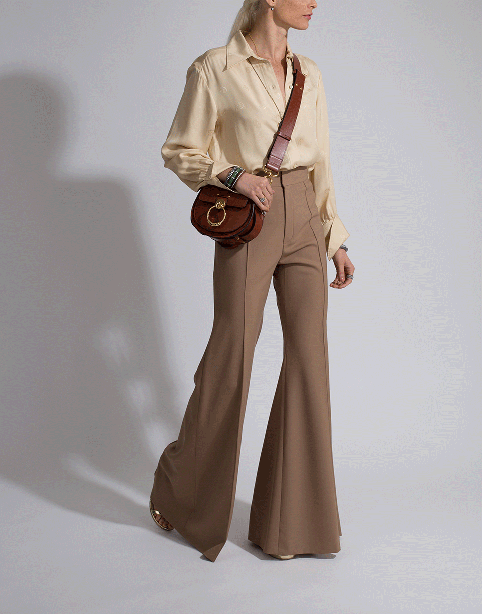 CHLOÉ-Baroque Jacquard Silk Blouse-