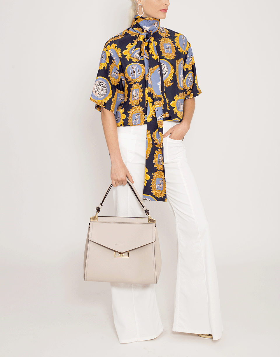 CHLOÉ-Medallion Print Blouse-BLUE