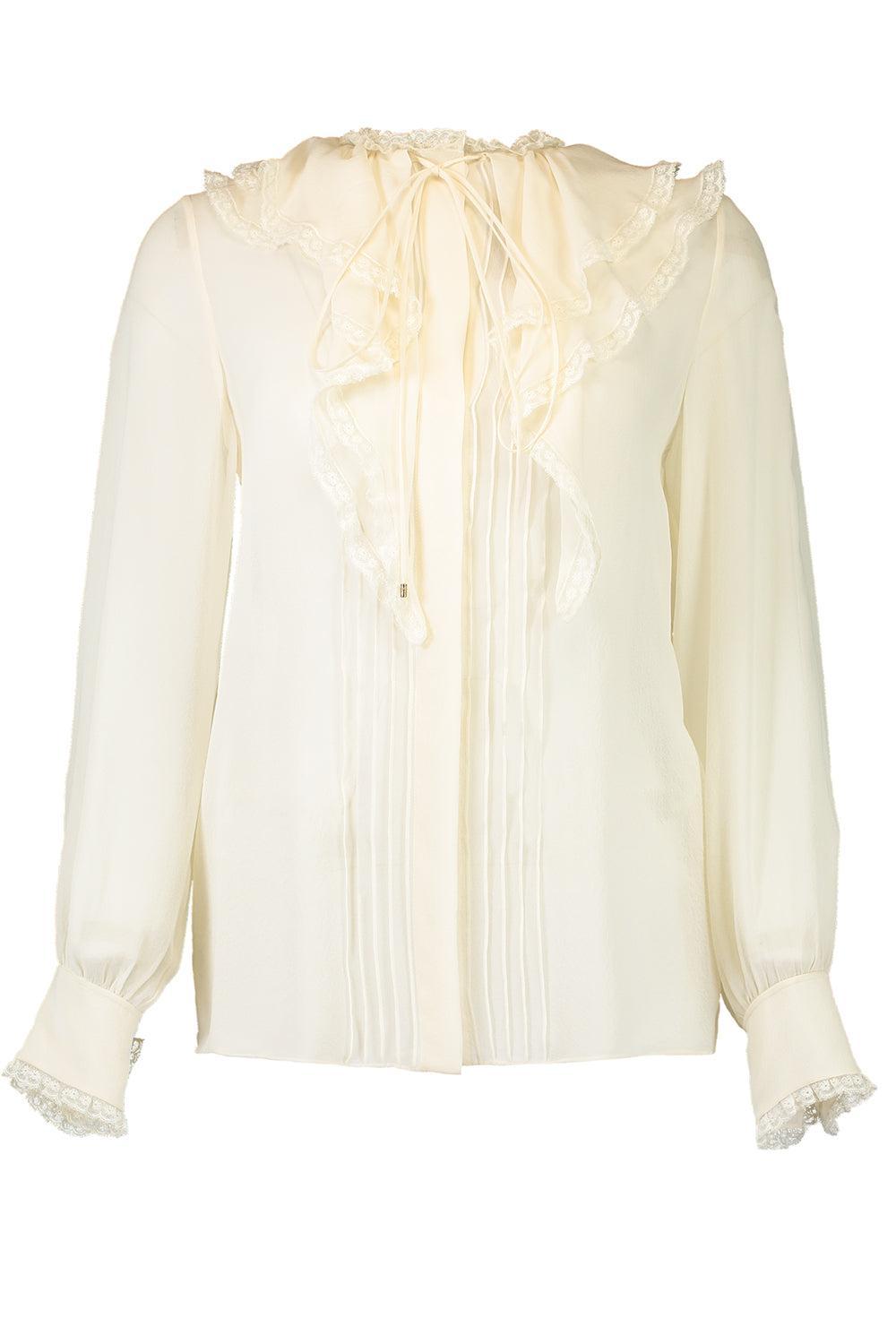 Ruffled Blouse-DSTY WHT-34-CLOTHINGTOPBLOUSE-CHLOÉ