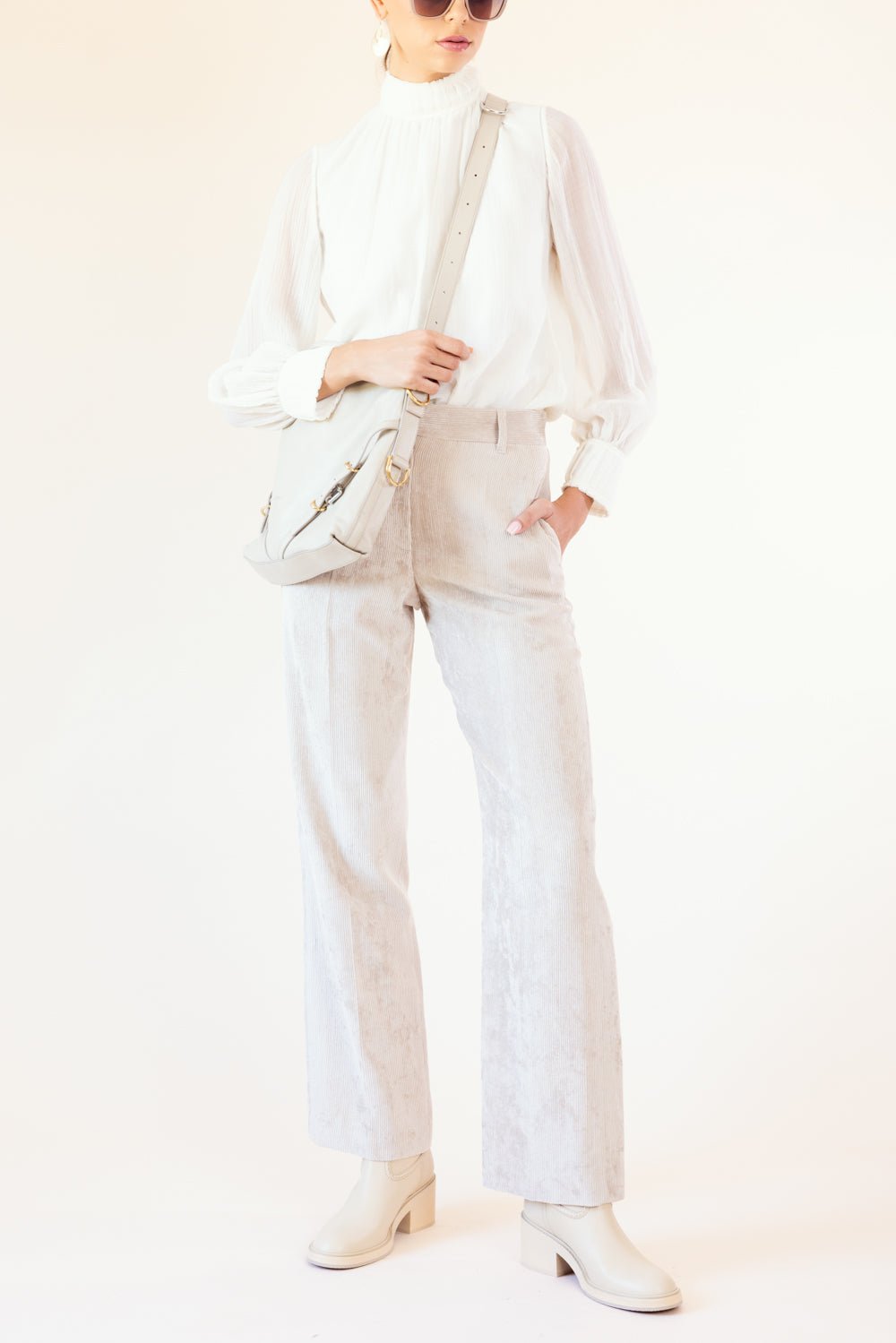 CHLOÉ-High Neck Blouse-