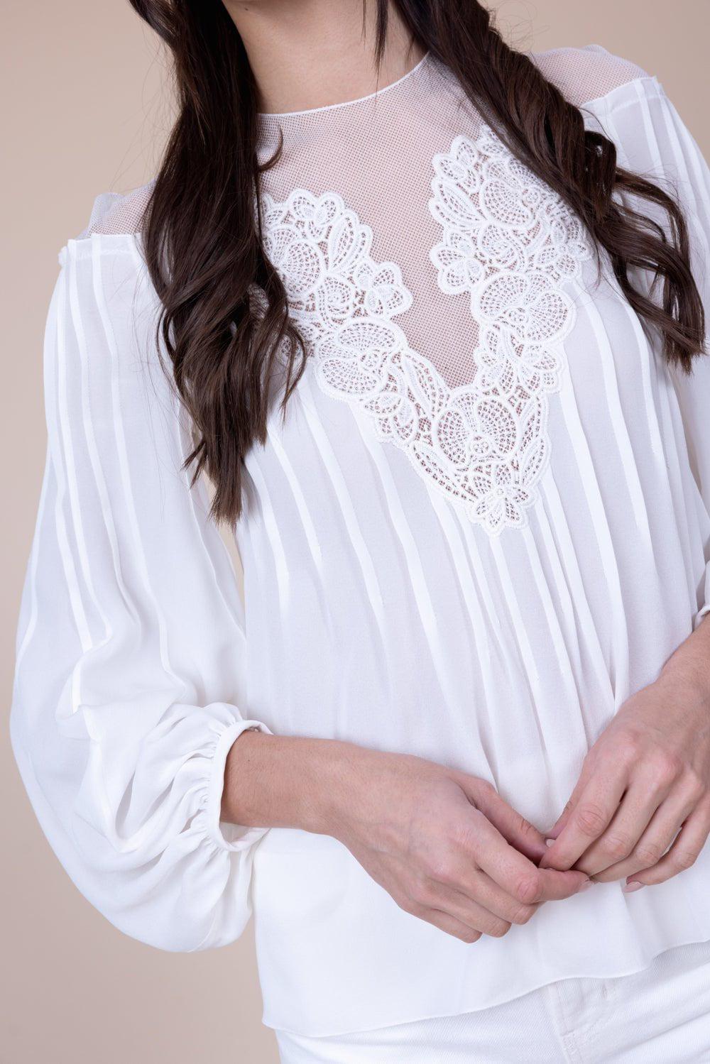 CHLOÉ-Embellished Blouse-