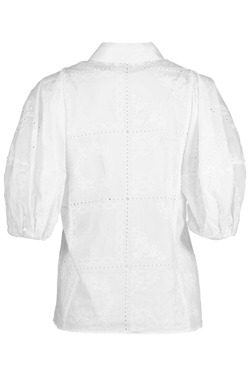 CHLOÉ-Handkerchief Cotton Blouse-