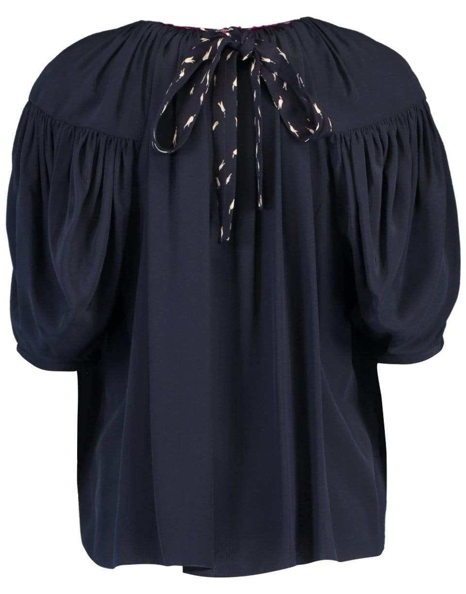 CHLOÉ-Puff Sleeve Top-