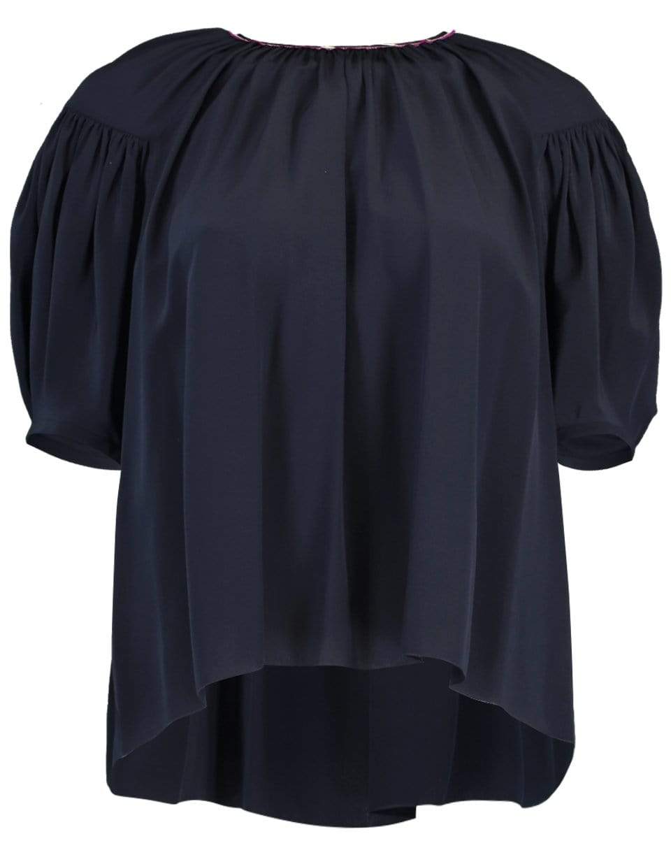 CHLOÉ-Puff Sleeve Top-