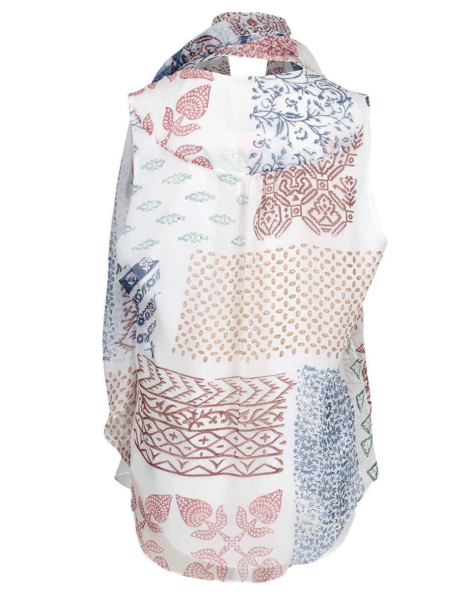 CHLOÉ-Block Print Blouse-