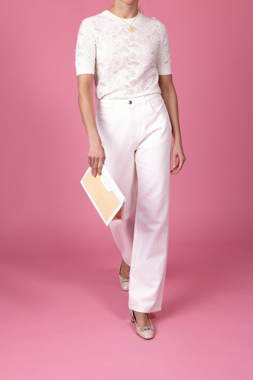 CHLOÉ-Short Sleeve Sweater-