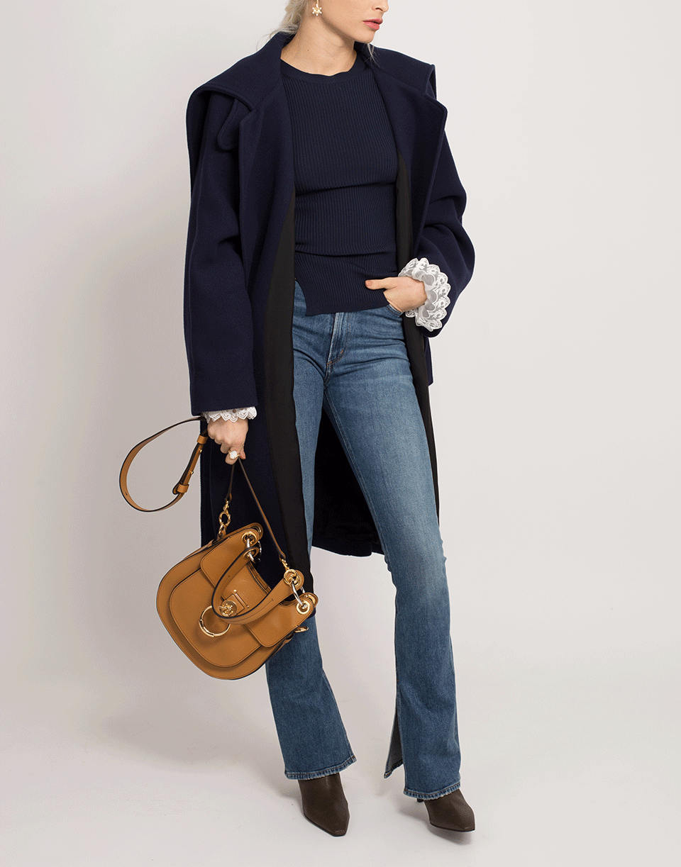 CHLOÉ-Lace Cuff Crewneck-