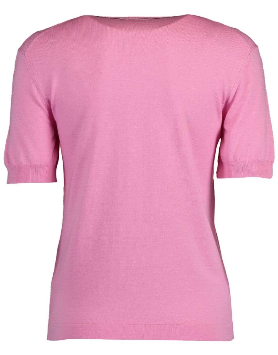 CHLOÉ-Short Sleeve Crewneck Sweater-