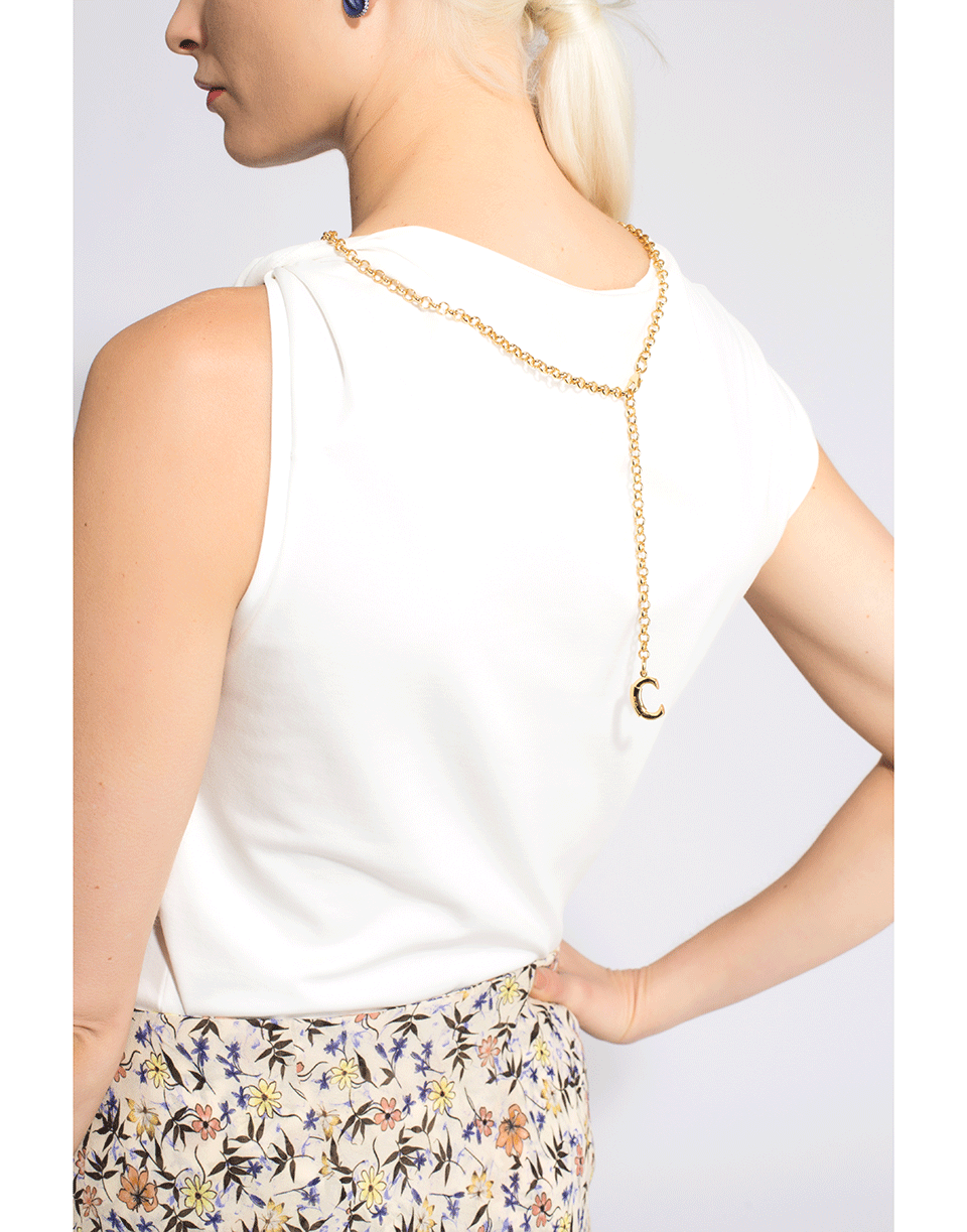 CHLOÉ-Rolled Side Tee Shirt-