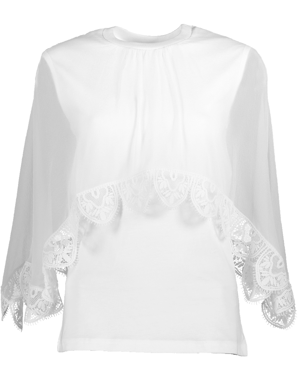 CHLOÉ-Tee Shirt With Overlay-
