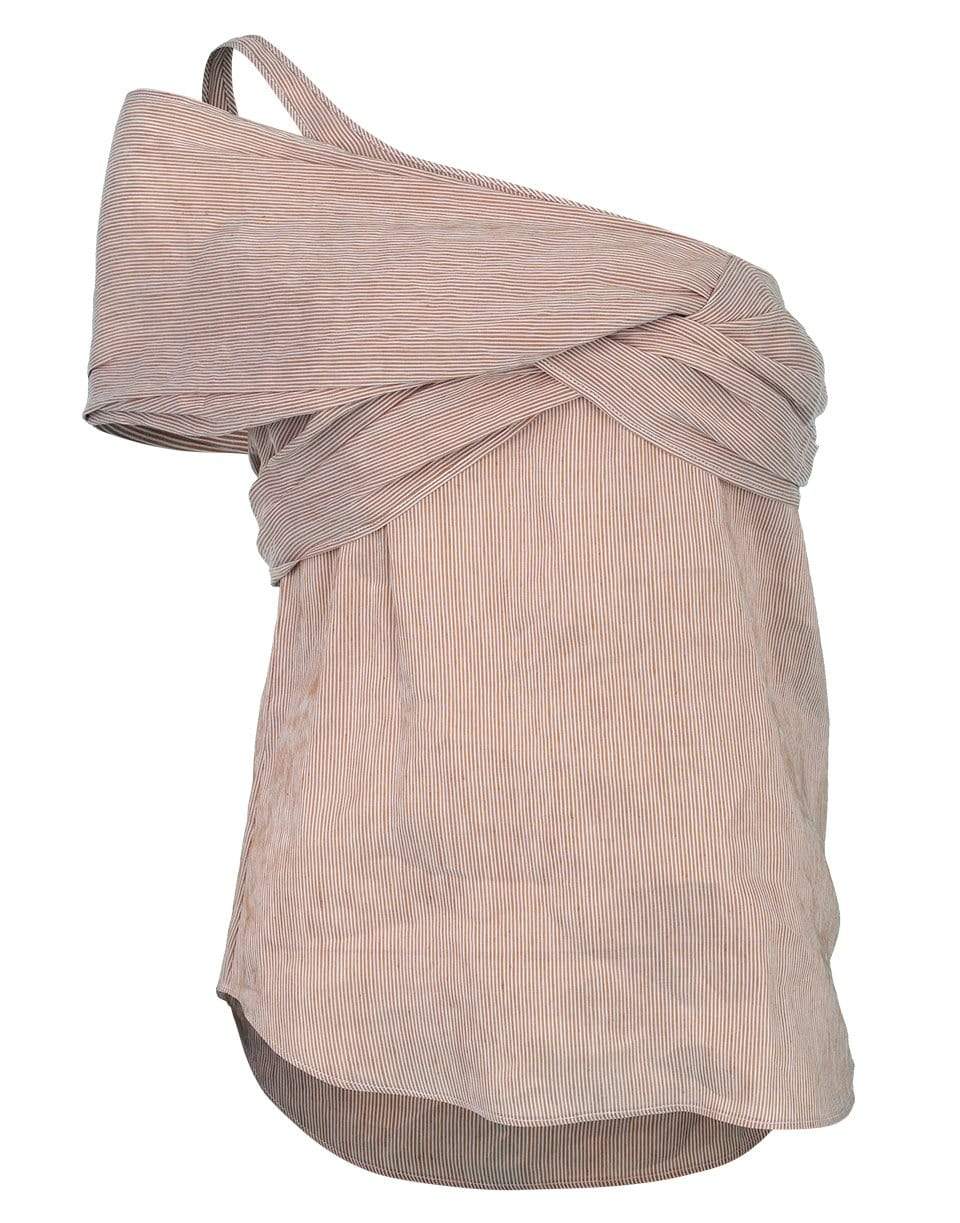CHLOÉ-One Shoulder Ruched Top-