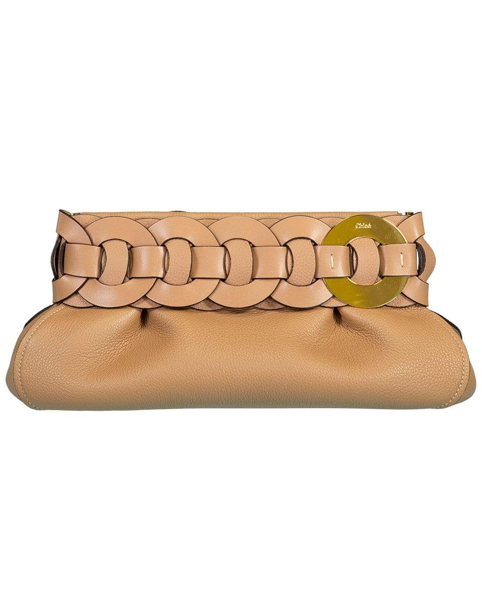 CHLOÉ-Darryl Clutch Bag-BROWN