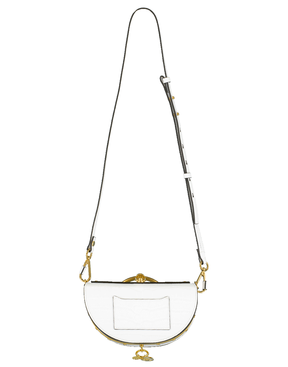 CHLOÉ-Nile Minaudiere Crocodile Bag-WHITE