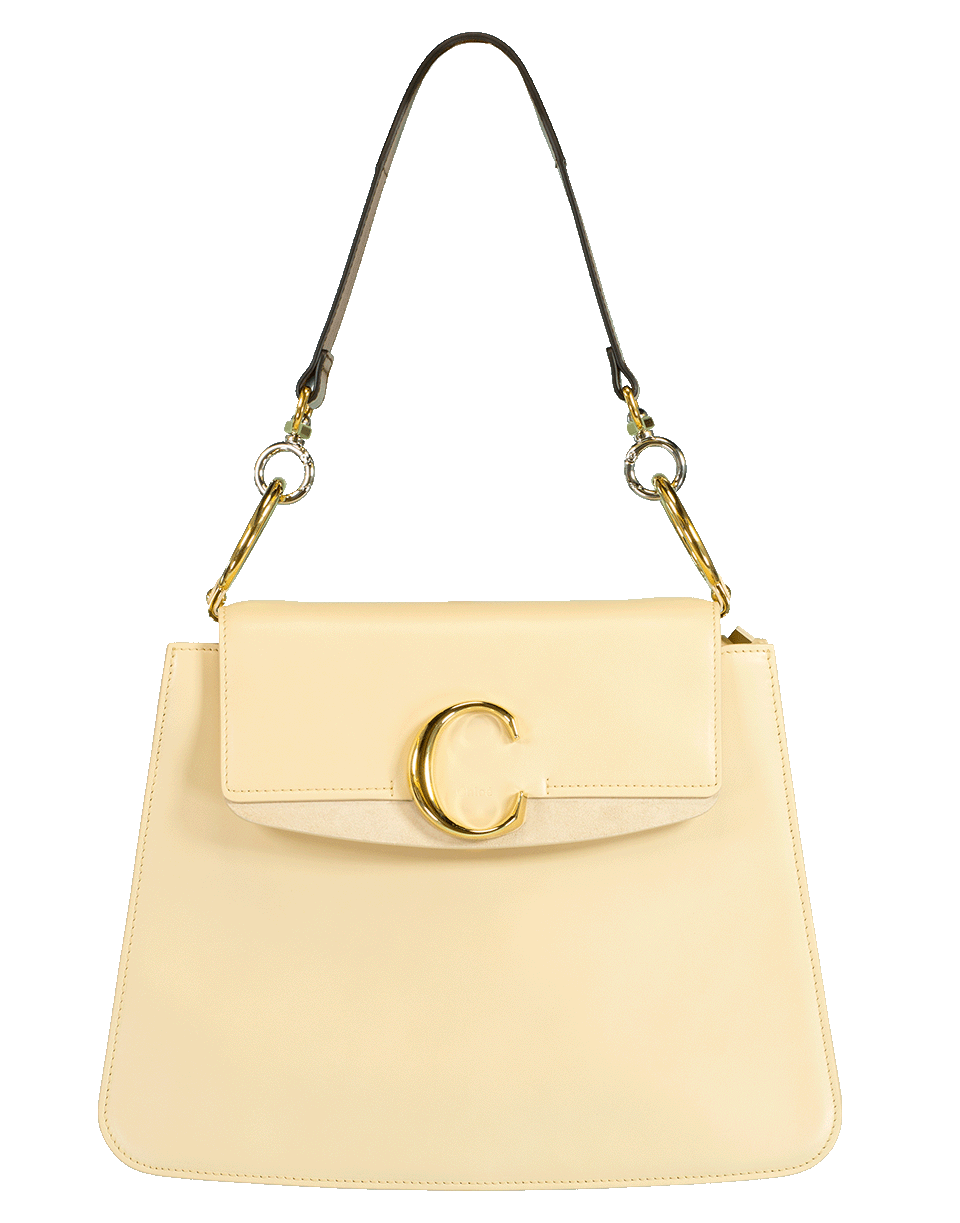 CHLOÉ-"C" Messenger Bag-BEIGE