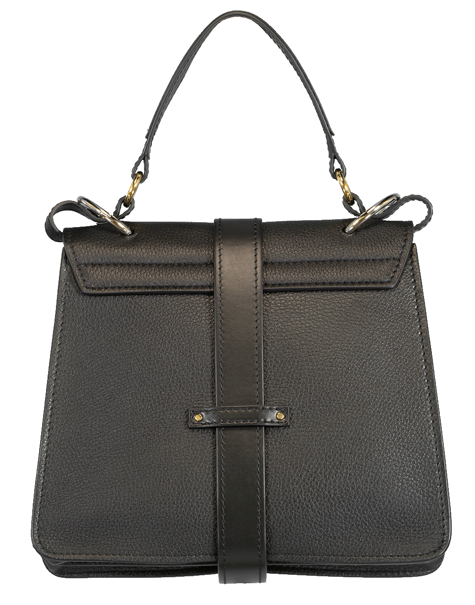 CHLOÉ-Black Small Aby Lock Bag-BLACK