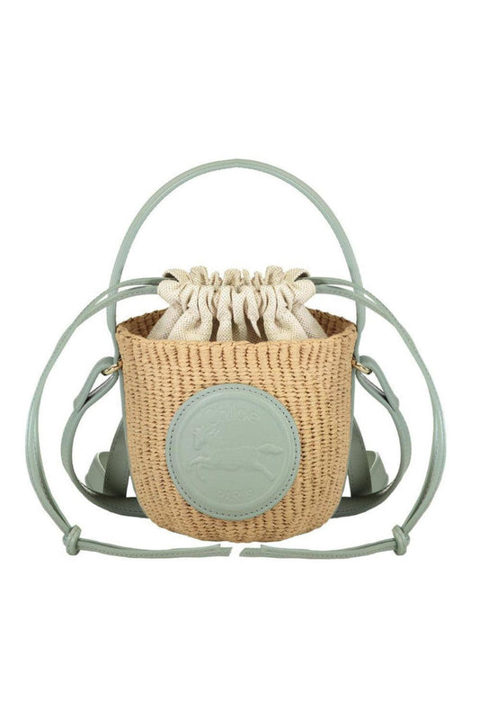 Horse Medal Basket Bag-BLUISHGR-O/S-HANDBAGSHOULDER-CHLOÉ