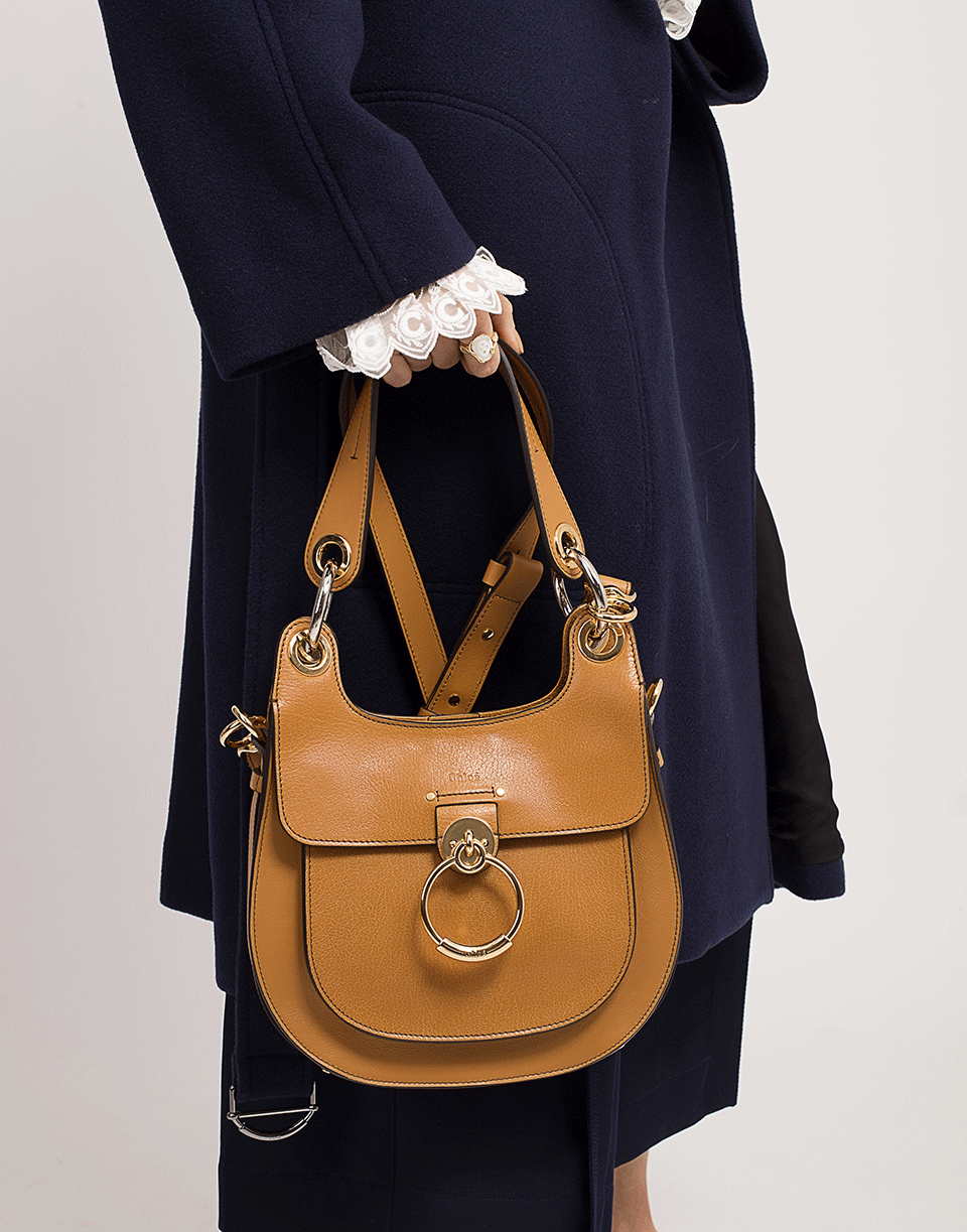 CHLOÉ-Tess Hobo Bag-BROWN