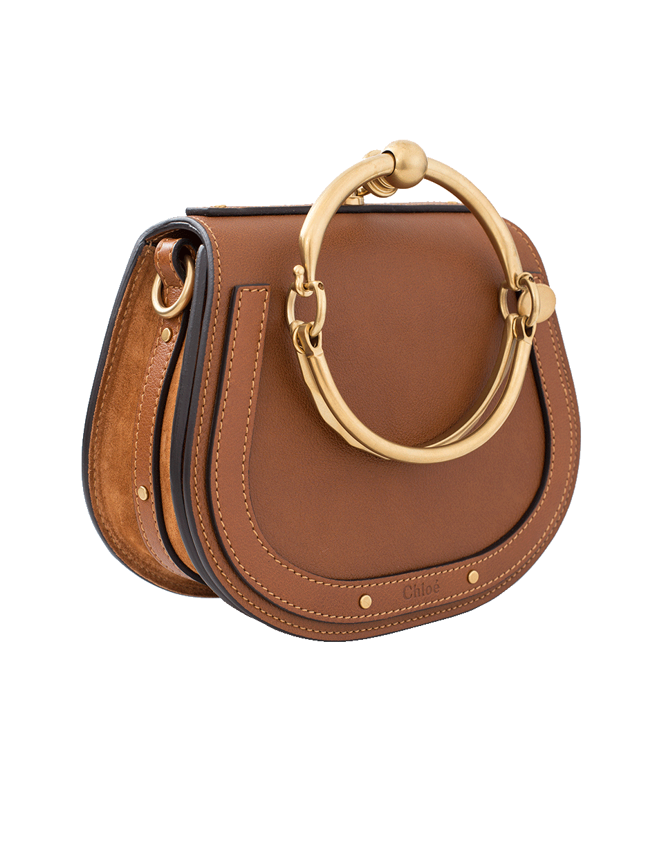 CHLOÉ-Nile Smooth Suede Bag-CARB BRN