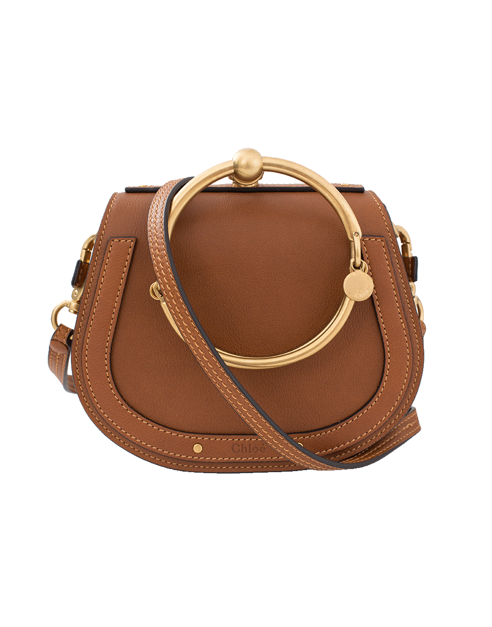 CHLOÉ-Nile Smooth Suede Bag-CARB BRN