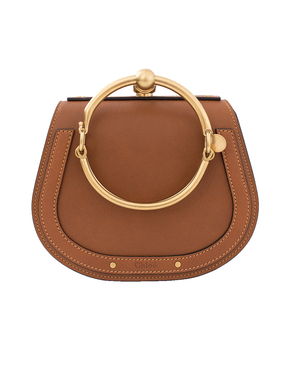 CHLOÉ-Nile Smooth Suede Bag-CARB BRN