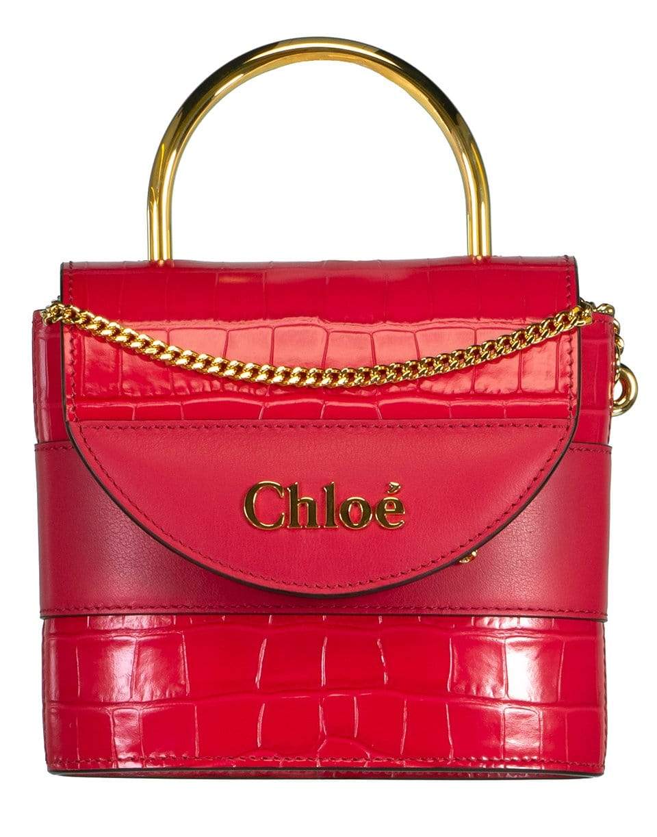 CHLOÉ-Crimson Aby Lock Bag-CRMSNPNK