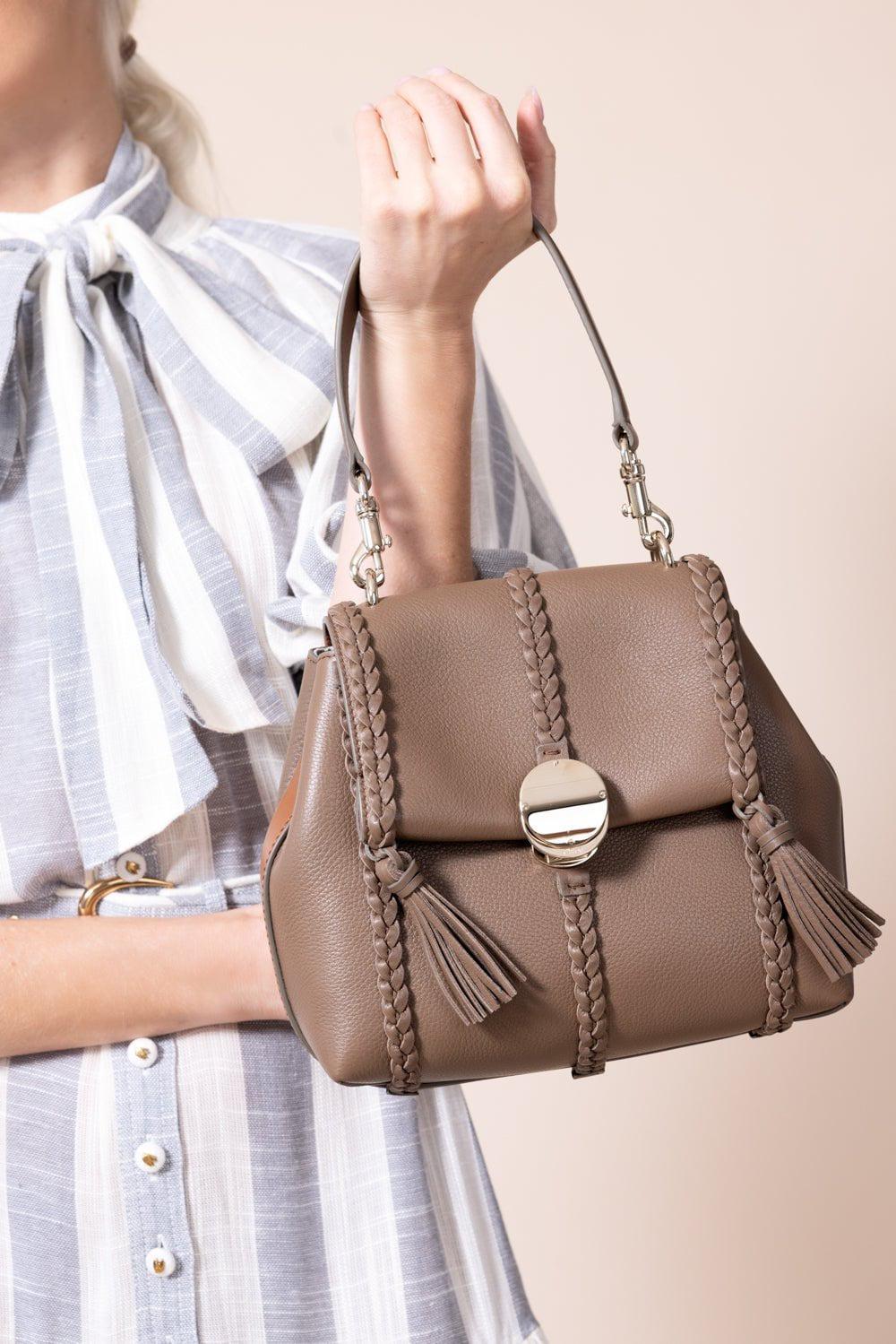 CHLOÉ-Small Penelope Shoulder Bag- Dark Nut-DARK NUT