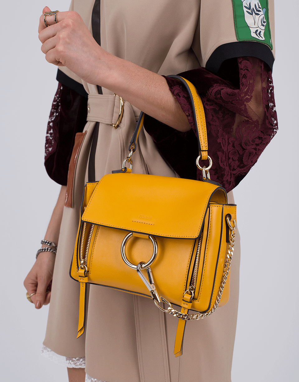 CHLOÉ-Faye Day Mini Bag-DK OCHRE