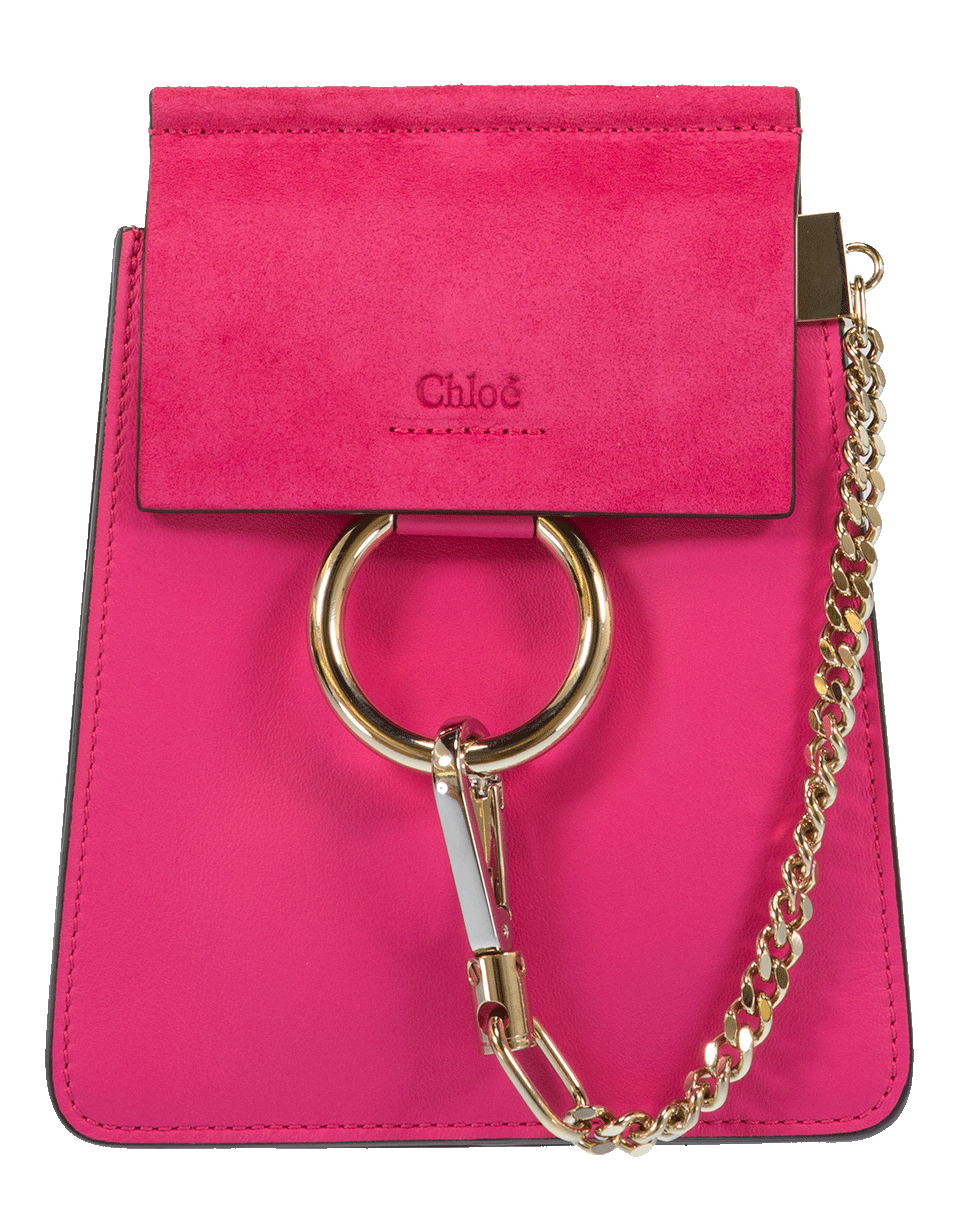 CHLOÉ-Faye Mini Crossbody Bag-FUSCHIA