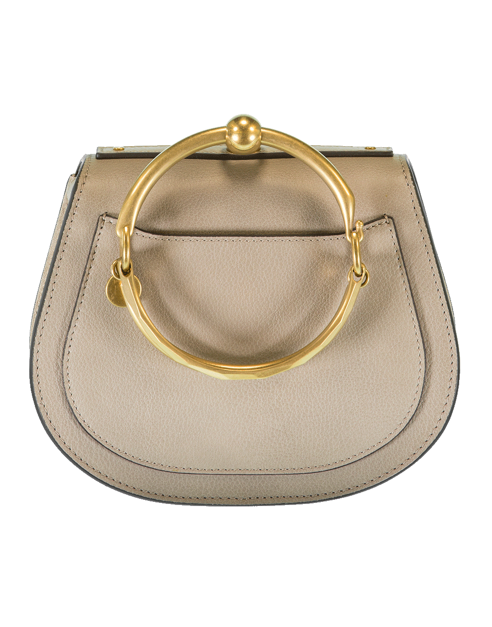 CHLOÉ-Nile Smooth Suede Bag-GREY