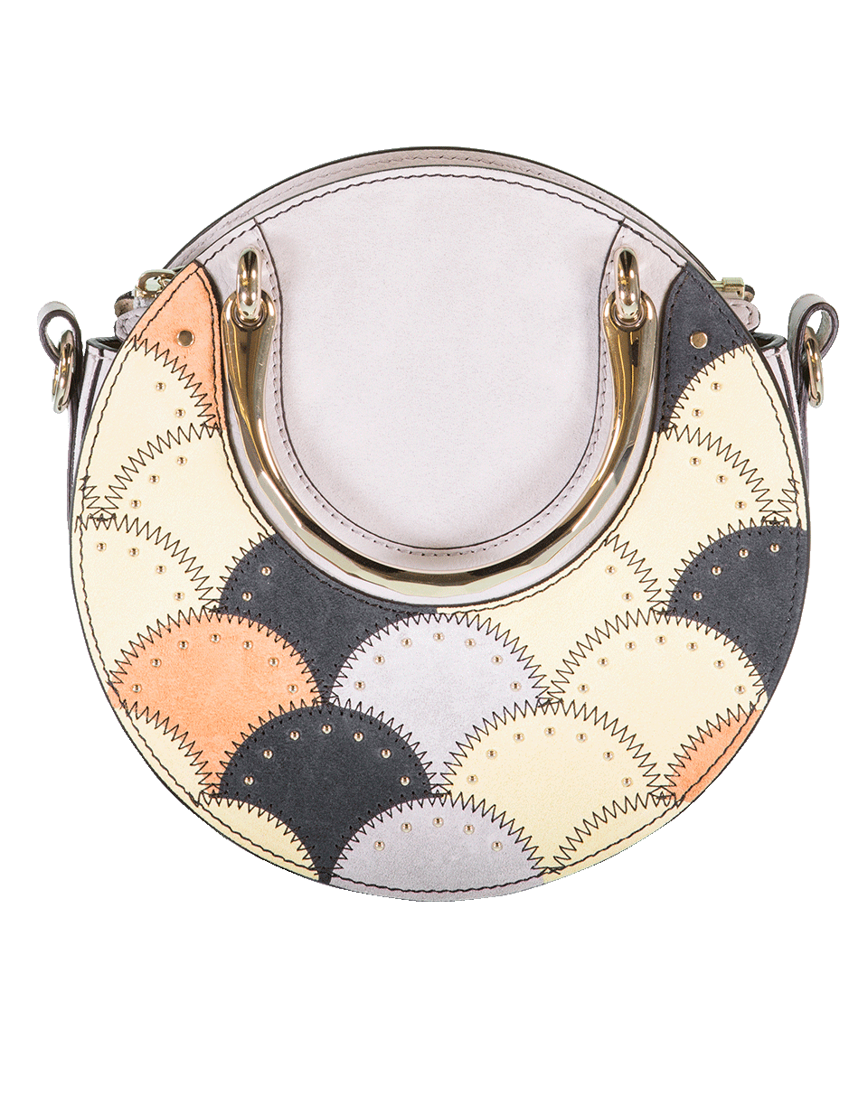 CHLOÉ-Pixie Studded Suede Bag-GREY