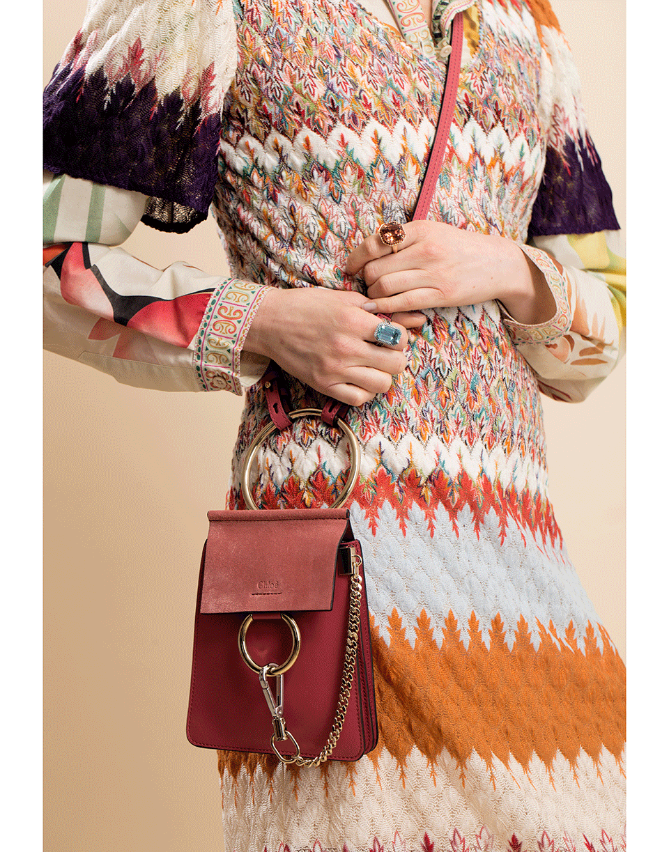 CHLOÉ-Scarlet Pink Faye Bracelet Bag-SCRLTPNK