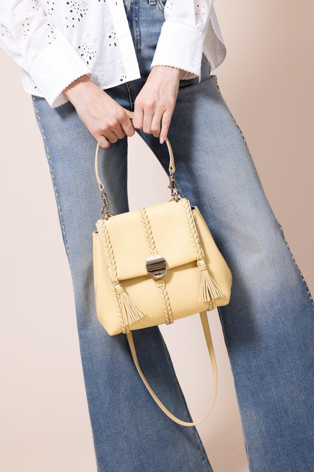 CHLOÉ-Small Penelope Shoulder Bag- Soft Yellow-SOFTYELL