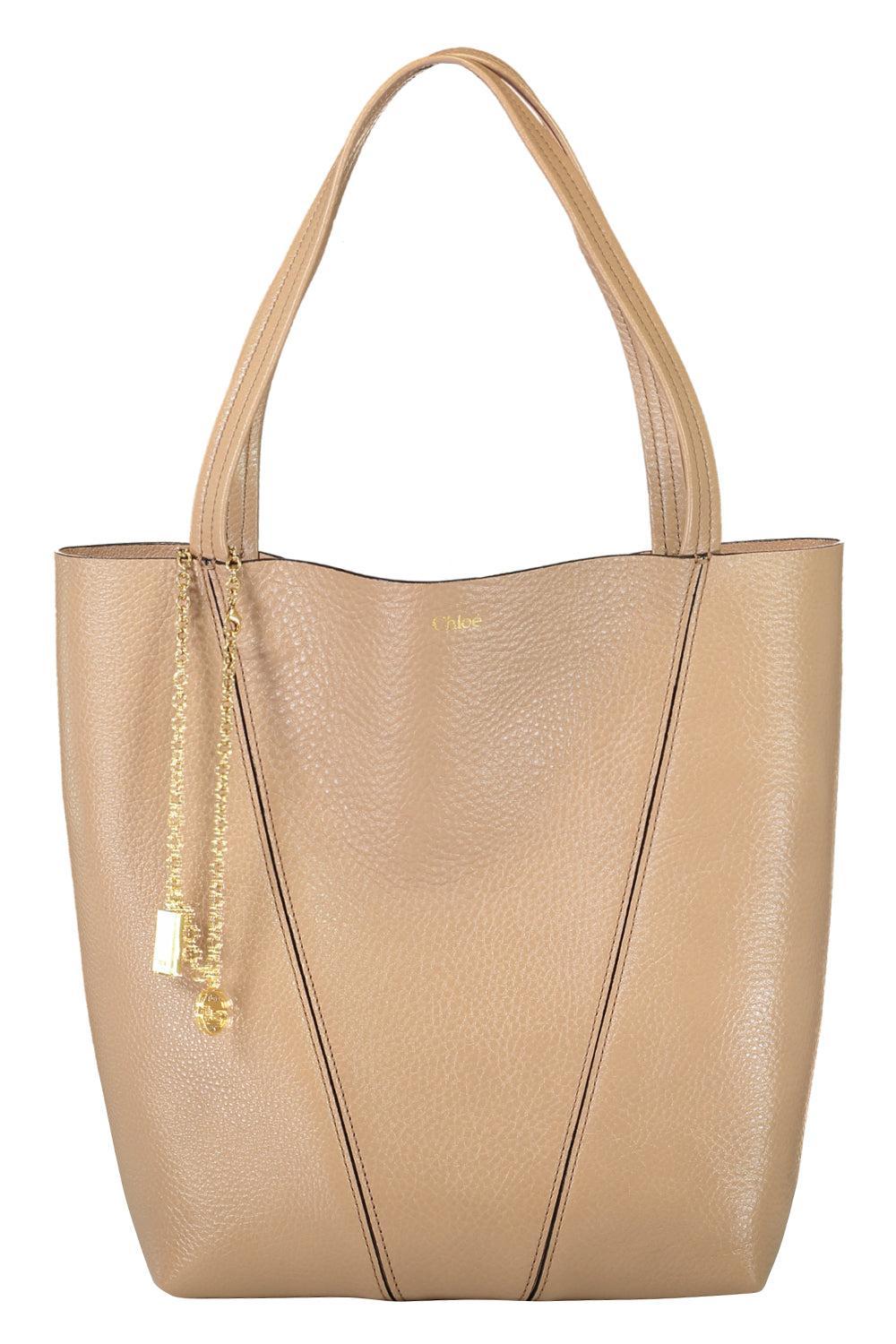 Small Spin Leather Shoulder Bag - Woodrose-WOODROSE-HANDBAGSHOULDER-CHLOÉ