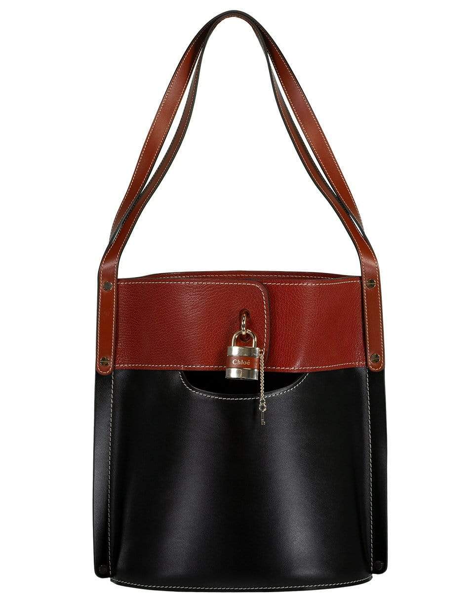 CHLOÉ-Aby Leather Bucket Bag-BLACK