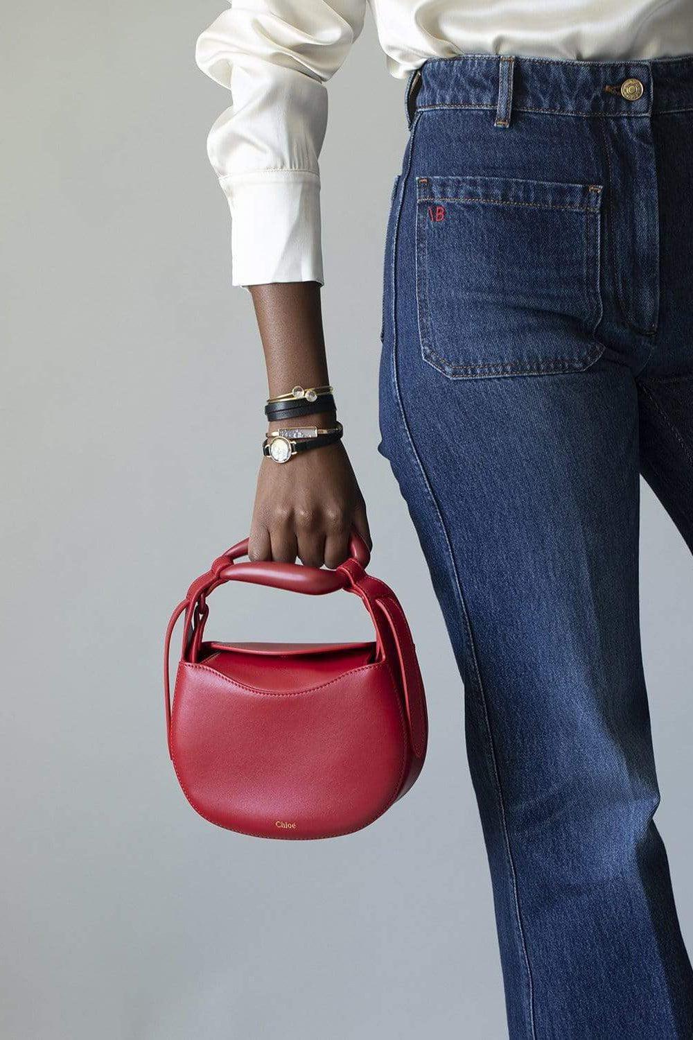 CHLOÉ-Red Crush Kiss Small Purse-RED