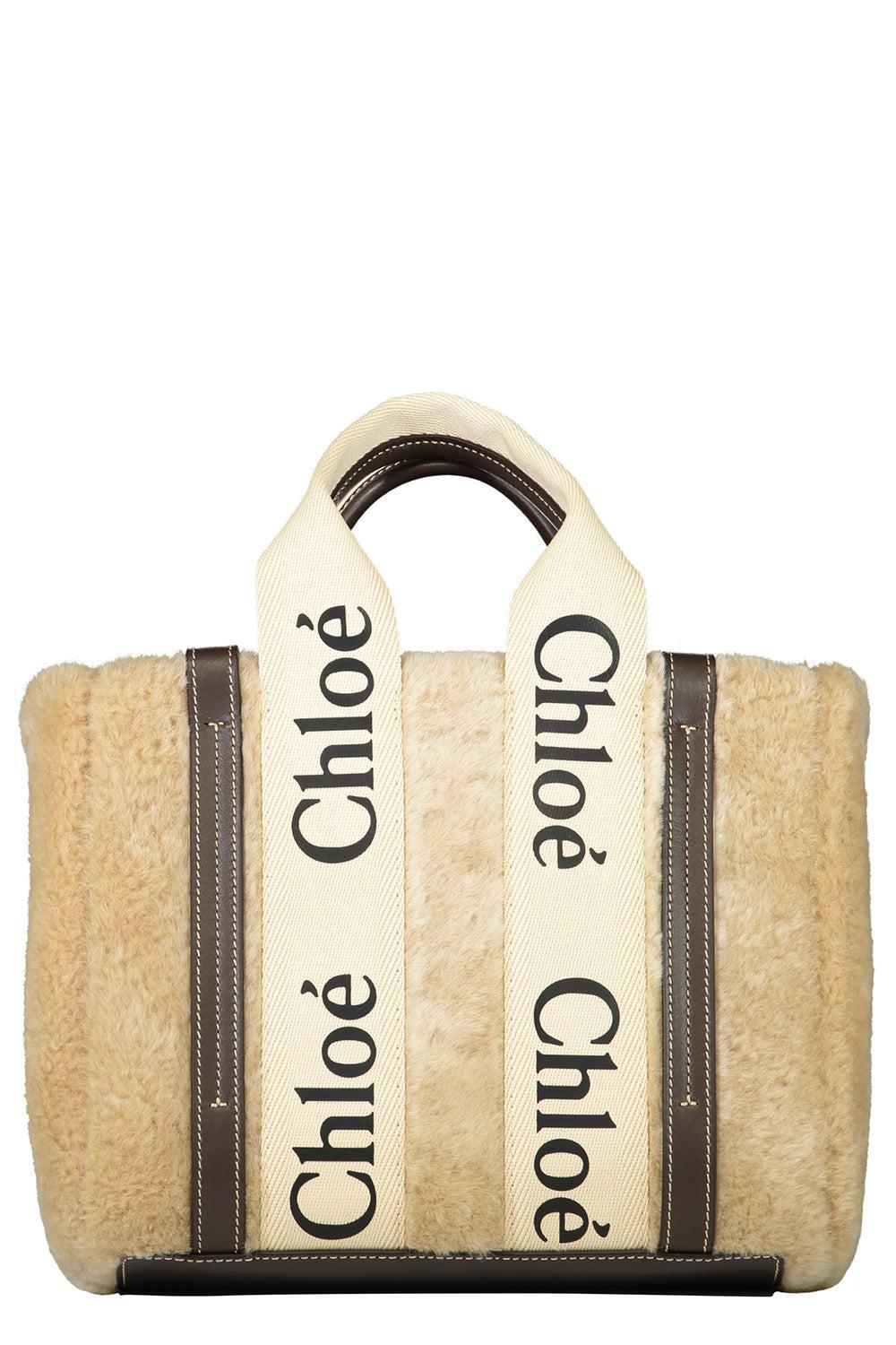 Small Woody Shearling Tote Bag