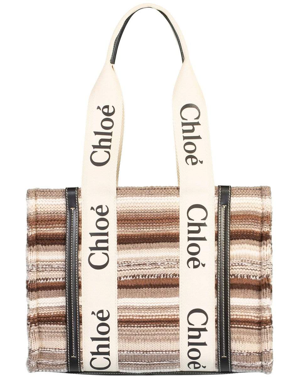 CHLOÉ-Woody Monogram Tote - Multicolor-MULTI