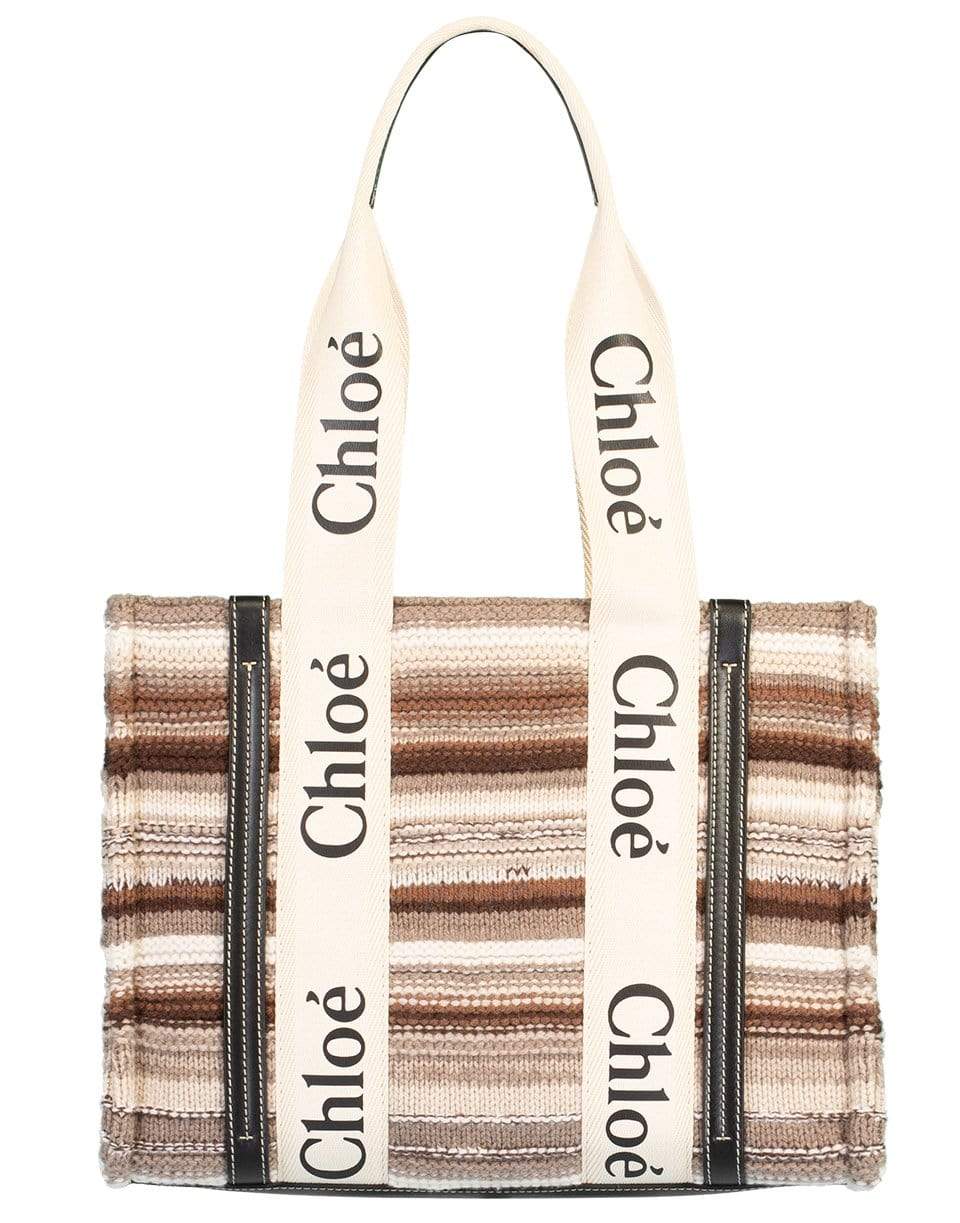 CHLOÉ-Woody Monogram Tote - Multicolor-MULTI