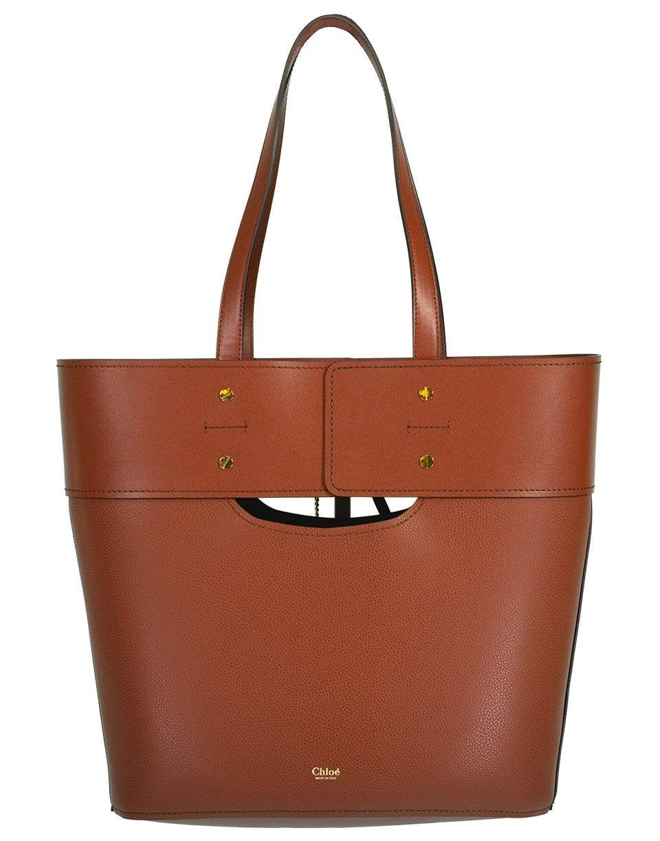 CHLOÉ-Sepia Aby Tote-SEPIA