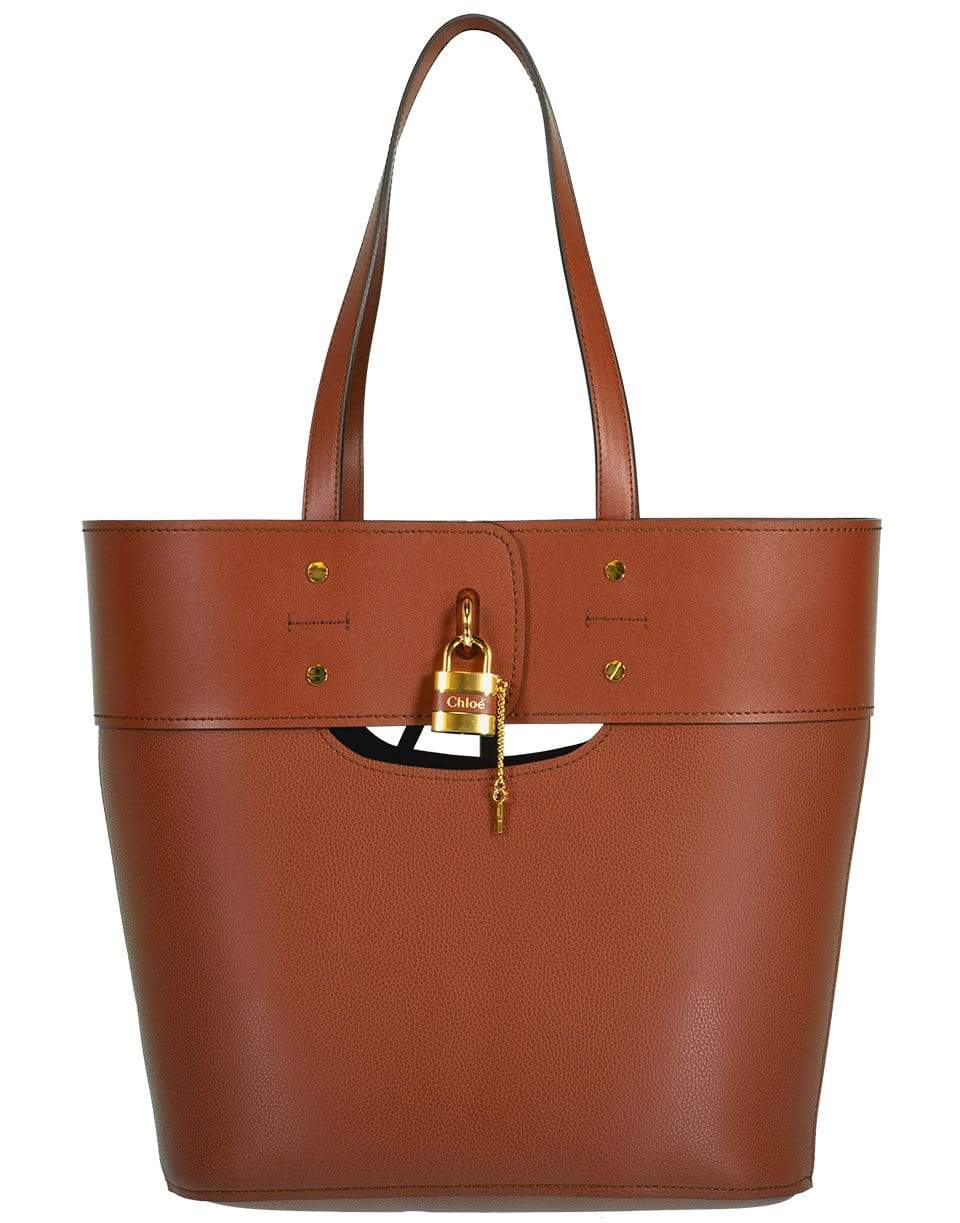 CHLOÉ-Sepia Aby Tote-SEPIA