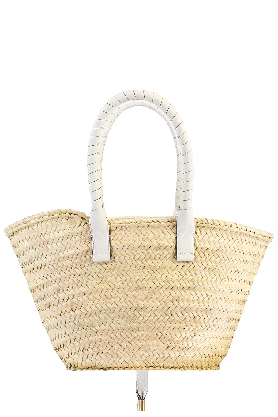 CHLOÉ-Medium Marcie Basket Bag - White-WHITE