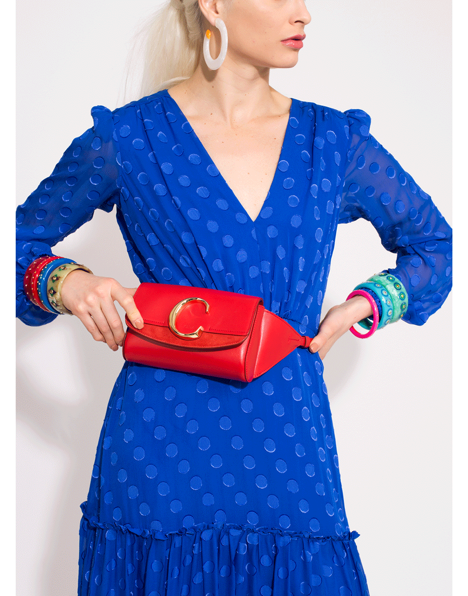 CHLOÉ-Chloe "C" Belt Bag-RED