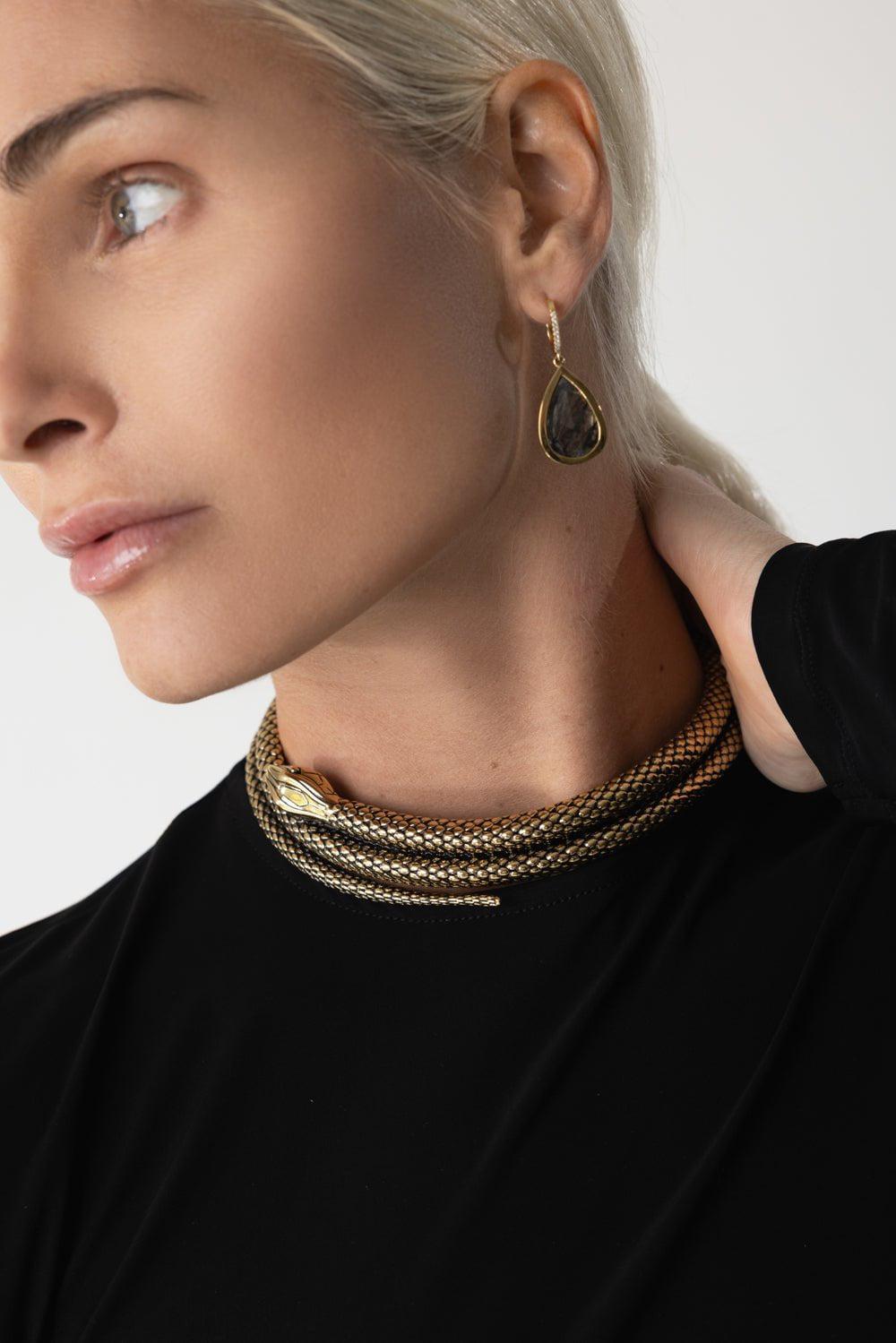 CHLOÉ-The Snake Necklace-VINTAGE GOLD