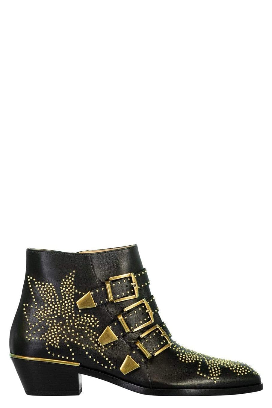 CHLOÉ-Embellished Western Boot-