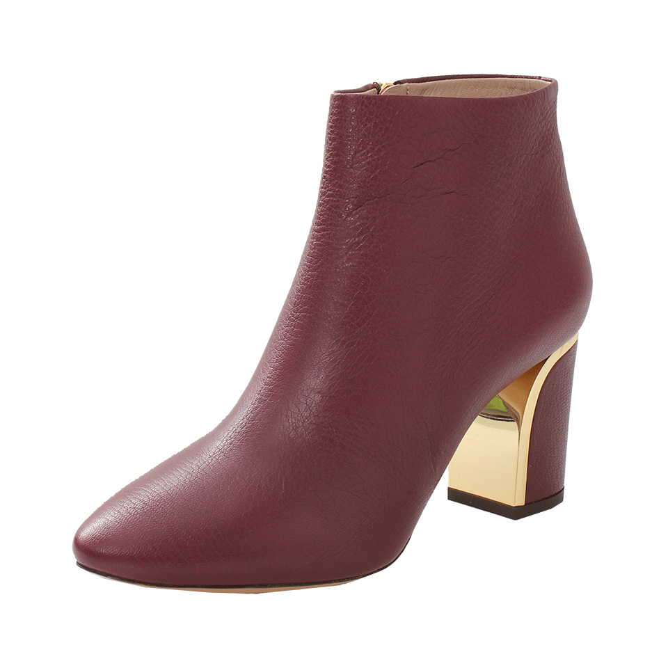 CHLOÉ-Gold Trim Bootie-