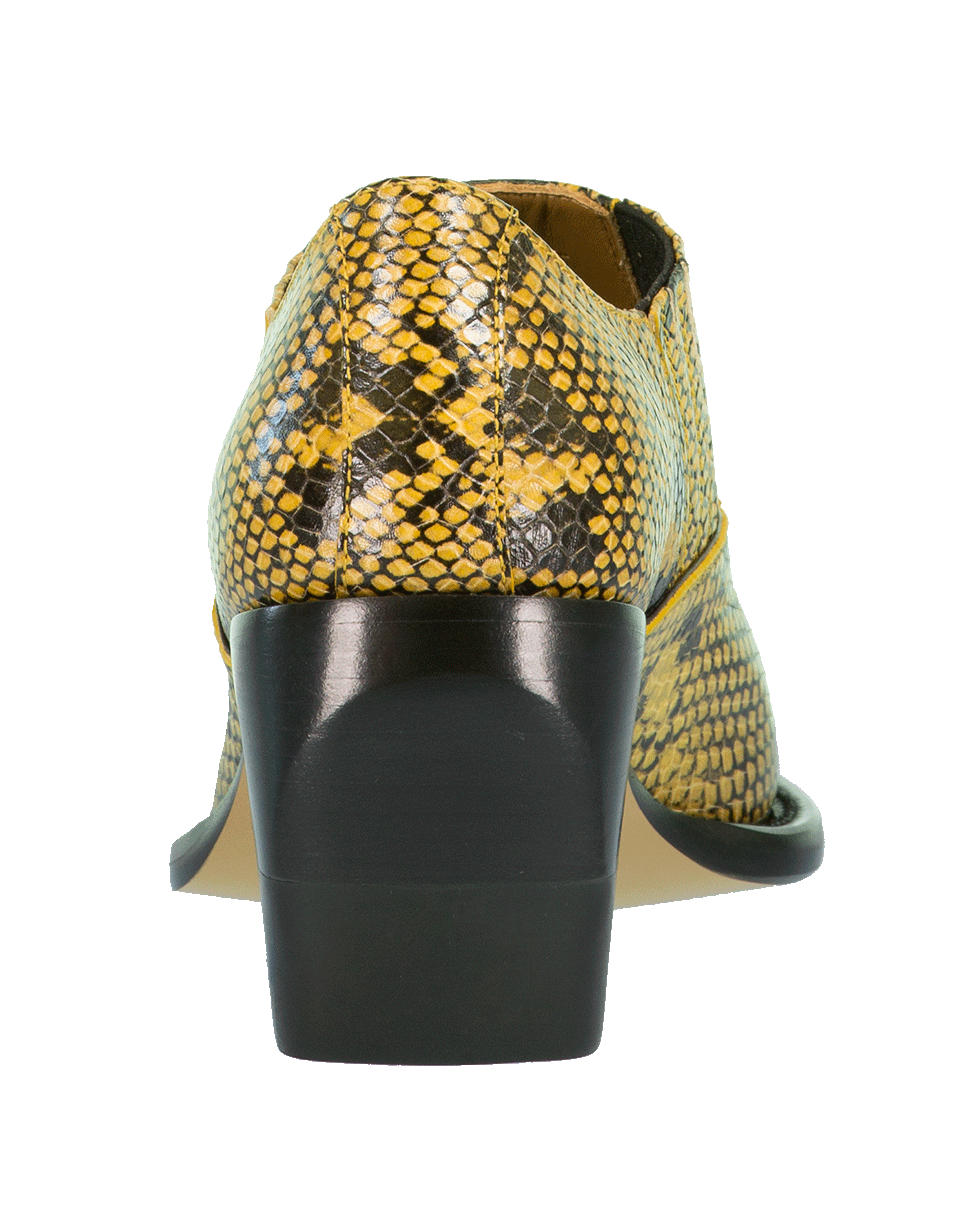CHLOÉ-Python Print Leather Bootie-