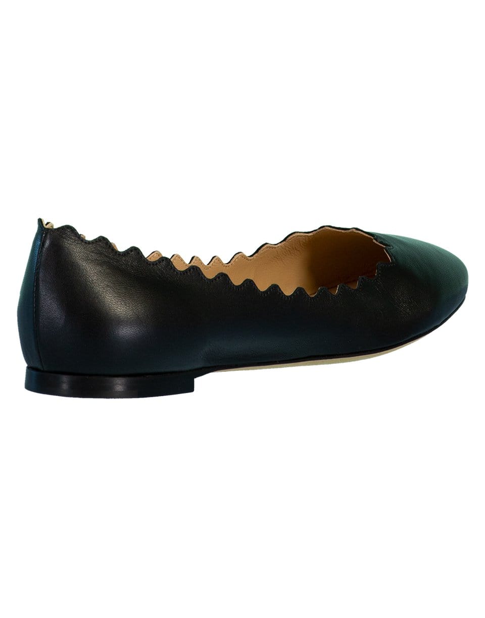 CHLOÉ-Lauren Flat - Black-