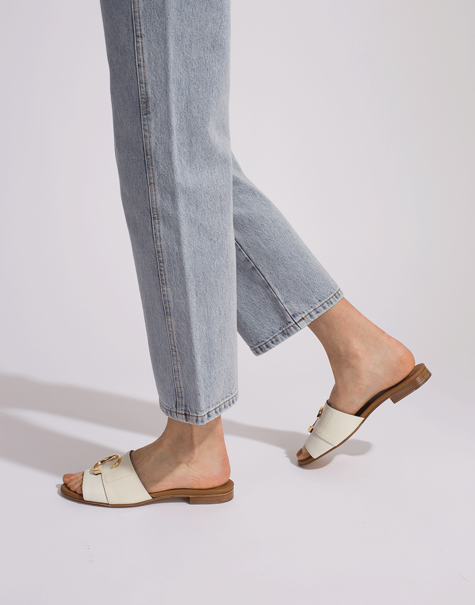CHLOÉ-Chloe Patent Leather Mule Slide-