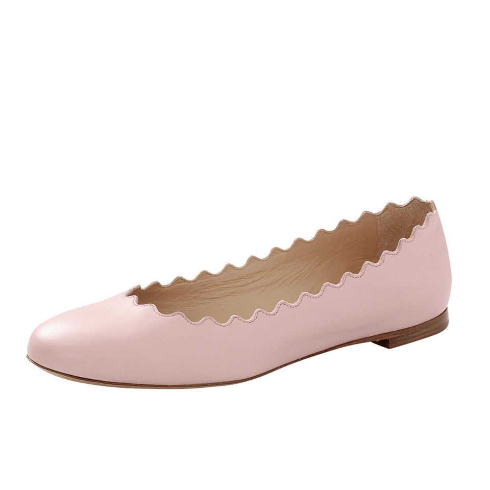 CHLOÉ-Lauren Scalloped Ballet Flat-