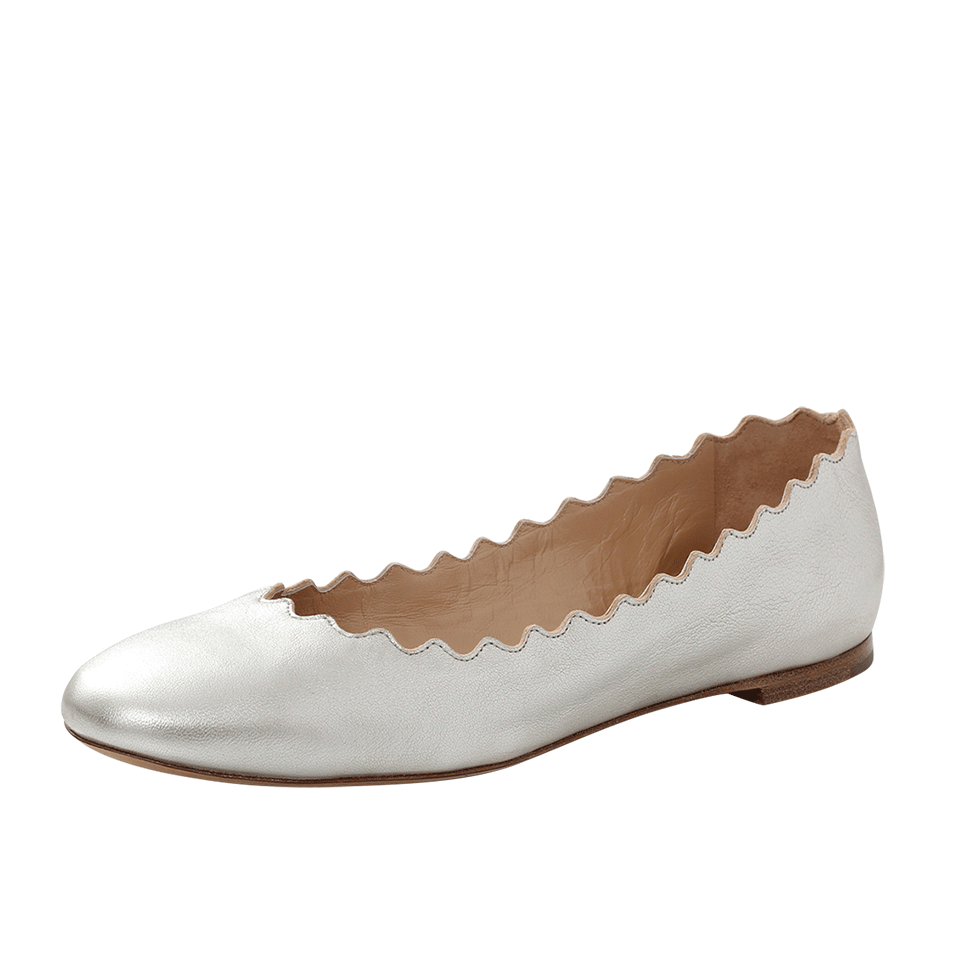 CHLOÉ-Lauren Scalloped Ballet Flat-